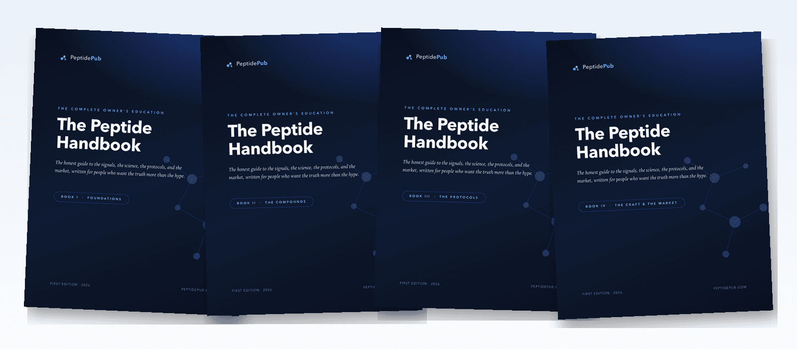 The Peptide Handbook: five designed books